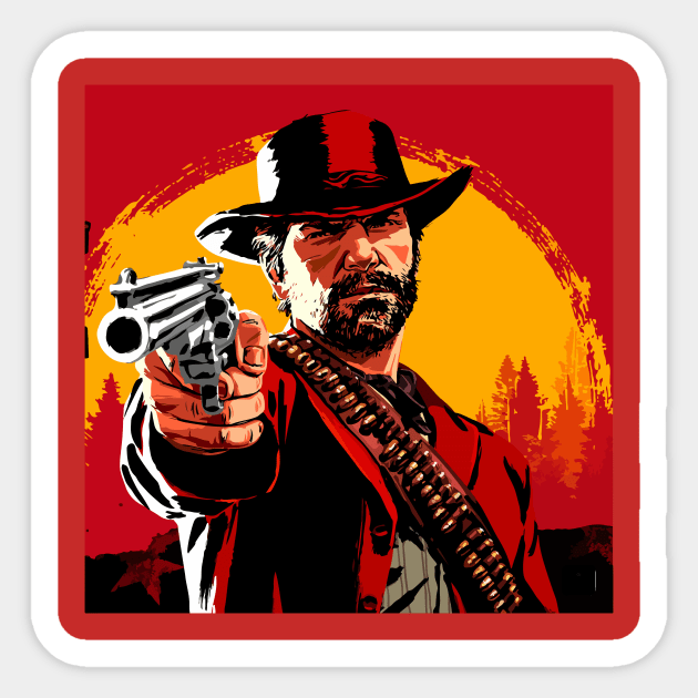 Arthur Morgan desing Sticker by SGcreative